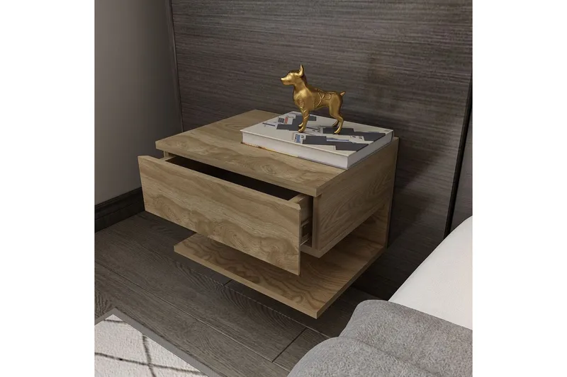 Telo Sängbord 45 cm - Ek - Möbler - Bord & matgrupp - Avlastningsbord & sidobord - Sängbord & nattduksbord