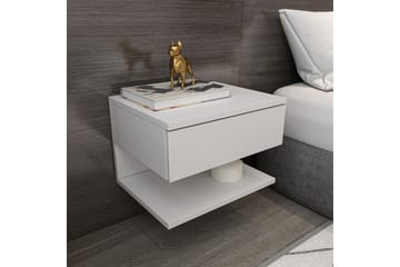 Telo Sängbord 45 cm - Vit - Möbler - Bord & matgrupp - Avlastningsbord & sidobord - Sängbord & nattduksbord