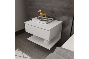 Telo Sängbord 45 cm - Vit - Möbler - Bord & matgrupp - Avlastningsbord & sidobord - Sängbord & nattduksbord