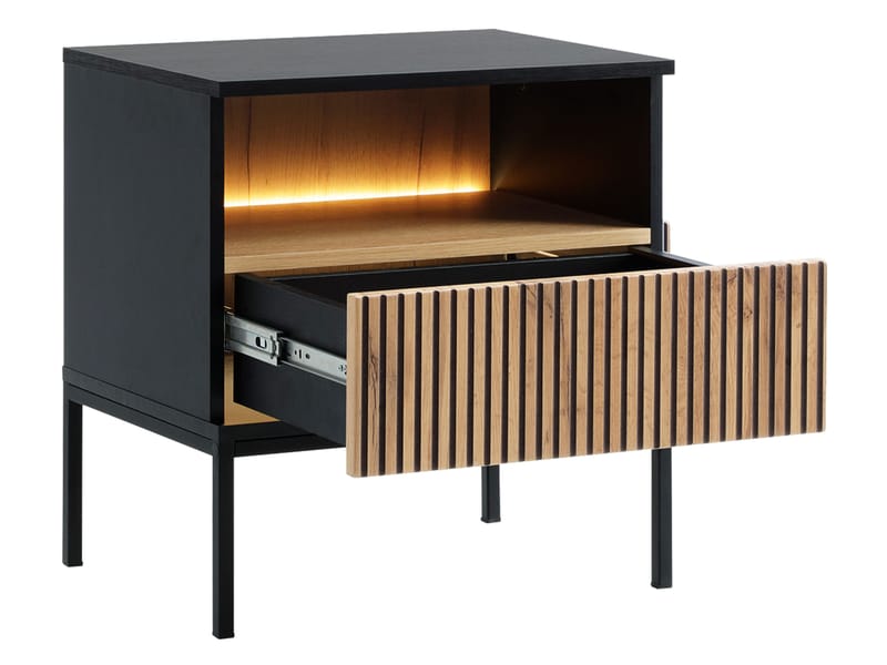 Tenorio Sängbord 54 cm - Beige - Möbler - Bord & matgrupp - Avlastningsbord & sidobord - Sängbord & nattduksbord