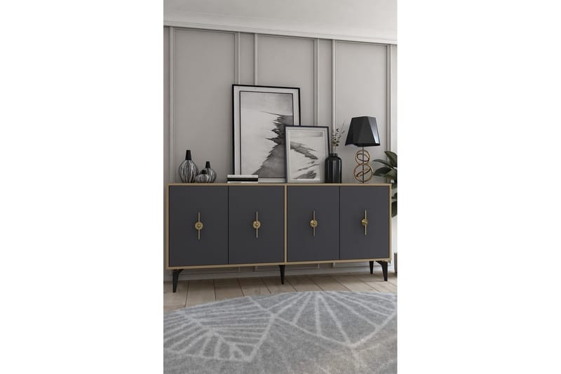 Thylen Konsollbord 180 cm - Ek/Antracit - Möbler - Bord & matgrupp - Avlastningsbord & sidobord - Konsolbord & hallbord