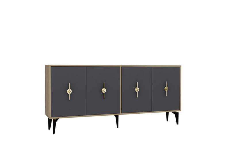 Thylen Konsollbord 180 cm - Ek/Antracit - Möbler - Bord & matgrupp - Avlastningsbord & sidobord - Konsolbord & hallbord