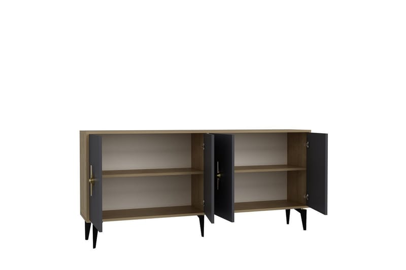 Thylen Konsollbord 180 cm - Ek/Antracit - Möbler - Bord & matgrupp - Avlastningsbord & sidobord - Konsolbord & hallbord