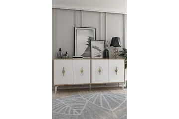 Thylen Konsollbord 180 cm - Ek/Vit - Möbler - Bord & matgrupp - Avlastningsbord & sidobord - Konsolbord & hallbord