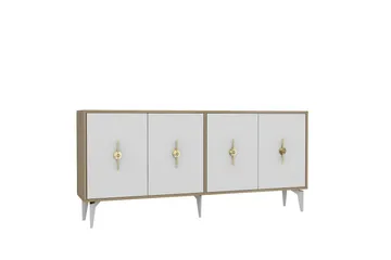 Thylen Konsollbord 180 cm - Ek/Vit - Möbler - Bord & matgrupp - Avlastningsbord & sidobord - Konsolbord & hallbord