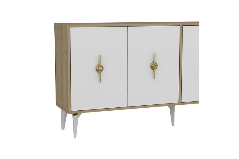 Thylen Konsollbord 180 cm - Ek/Vit - Möbler - Bord & matgrupp - Avlastningsbord & sidobord - Konsolbord & hallbord