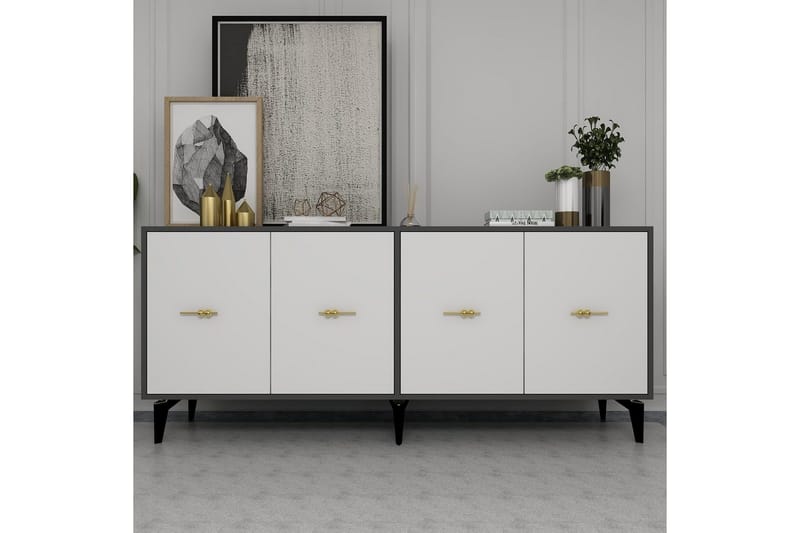 Thyros Konsollbord 180 cm - Antracit/Vit - Möbler - Bord & matgrupp - Avlastningsbord & sidobord - Konsolbord & hallbord