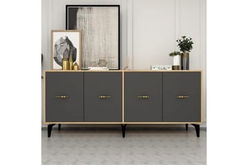 Thyros Konsollbord 180 cm - Ek/Antracit - Möbler - Bord & matgrupp - Avlastningsbord & sidobord - Konsolbord & hallbord