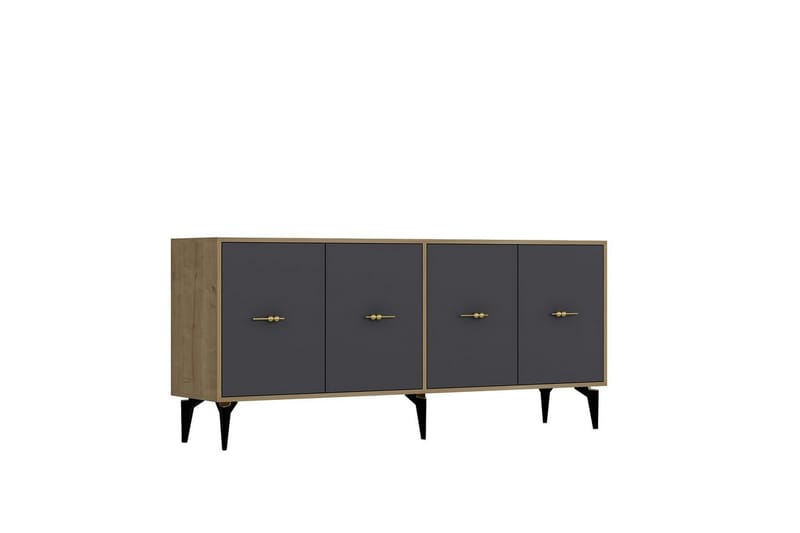 Thyros Konsollbord 180 cm - Ek/Antracit - Möbler - Bord & matgrupp - Avlastningsbord & sidobord - Konsolbord & hallbord