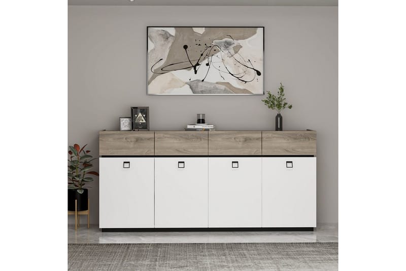 Tolwin Konsollbord 180 cm - Svart/Vit - Möbler - Bord & matgrupp - Avlastningsbord & sidobord - Konsolbord & hallbord