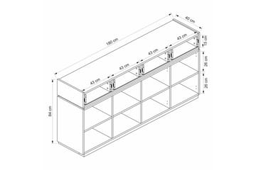 Tolwin Konsollbord 180 cm - Svart/Vit - Möbler - Bord & matgrupp - Avlastningsbord & sidobord - Konsolbord & hallbord