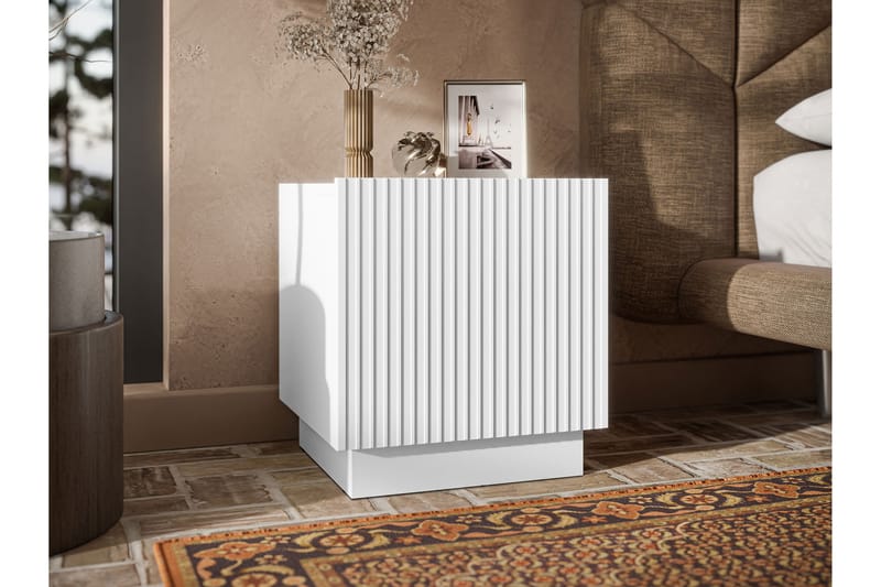 Torvalen Sängbord 45 cm - Vit - Möbler - Bord & matgrupp - Avlastningsbord & sidobord - Sängbord & nattduksbord