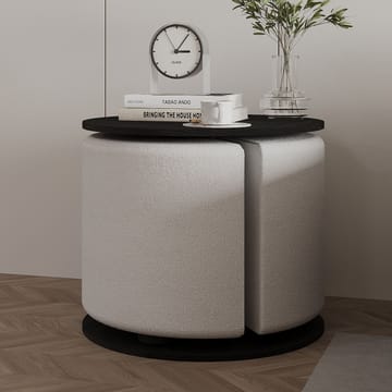 Torven Set med sidobord 43x47x43 cm - Svart - Möbler - Bord & matgrupp - Avlastningsbord & sidobord - Brickbord & småbord