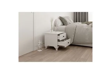 Torvenn Sängbord 45 cm - Matt Vit - Möbler - Bord & matgrupp - Avlastningsbord & sidobord - Sängbord & nattduksbord