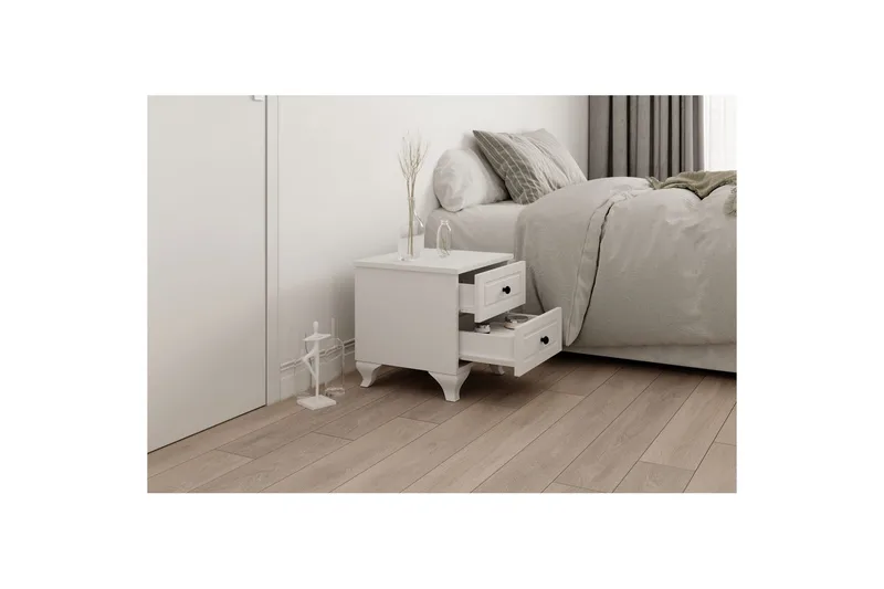 Torvenn Sängbord 45 cm - Matt Vit - Möbler - Bord & matgrupp - Avlastningsbord & sidobord - Sängbord & nattduksbord