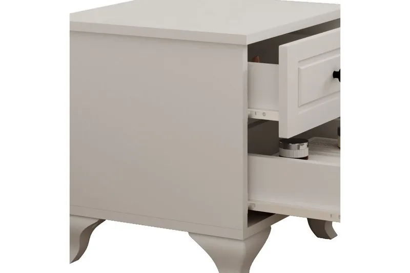 Torvenn Sängbord 45 cm - Matt Vit - Möbler - Bord & matgrupp - Avlastningsbord & sidobord - Sängbord & nattduksbord