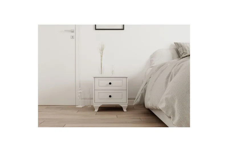 Torvenn Sängbord 45 cm - Matt Vit - Möbler - Bord & matgrupp - Avlastningsbord & sidobord - Sängbord & nattduksbord
