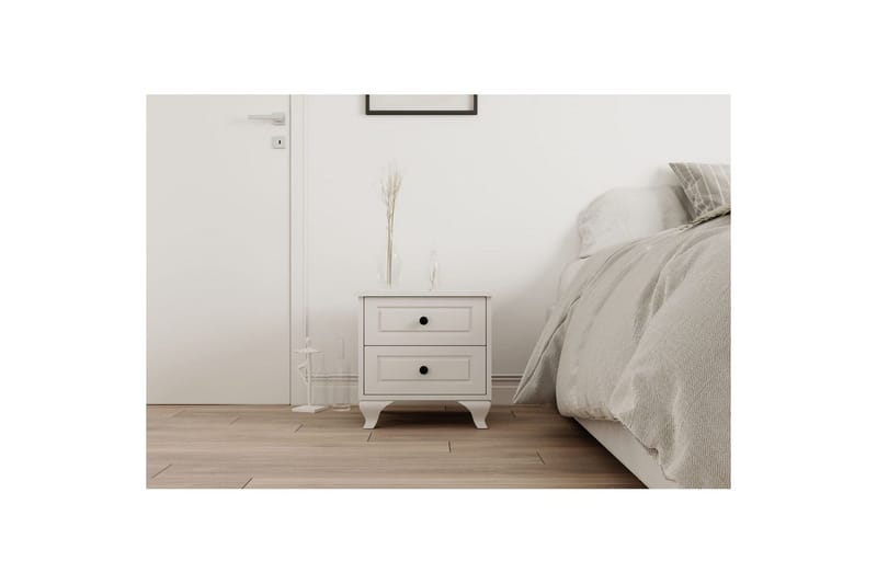 Torvenn Sängbord 45 cm - Matt Vit - Möbler - Bord & matgrupp - Avlastningsbord & sidobord - Sängbord & nattduksbord