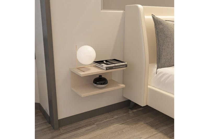 Torvic Sängbord 45 cm - Beige - Möbler - Bord & matgrupp - Avlastningsbord & sidobord - Sängbord & nattduksbord