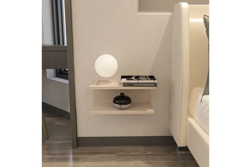 Torvic Sängbord 45 cm - Beige - Möbler - Bord & matgrupp - Avlastningsbord & sidobord - Sängbord & nattduksbord