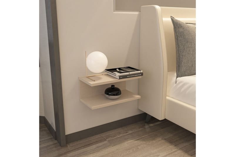 Torvic Sängbord 45 cm - Beige - Möbler - Bord & matgrupp - Avlastningsbord & sidobord - Sängbord & nattduksbord