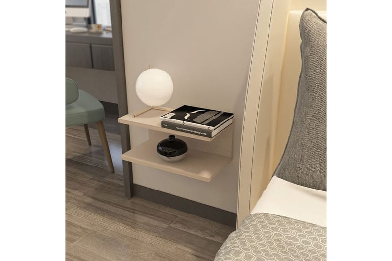 Torvic Sängbord 45 cm - Beige - Möbler - Bord & matgrupp - Avlastningsbord & sidobord - Sängbord & nattduksbord