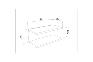 Torvic Sängbord 45 cm - Brun - Möbler - Bord & matgrupp - Avlastningsbord & sidobord - Sängbord & nattduksbord