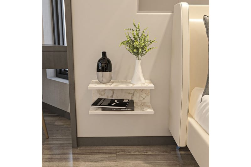 Torvic Sängbord 45 cm - Vit - Möbler - Bord & matgrupp - Avlastningsbord & sidobord - Sängbord & nattduksbord