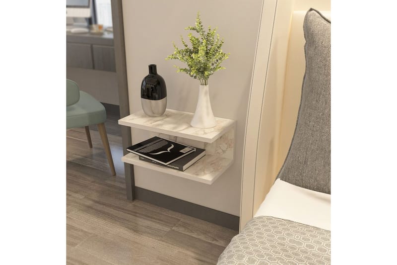 Torvic Sängbord 45 cm - Vit - Möbler - Bord & matgrupp - Avlastningsbord & sidobord - Sängbord & nattduksbord