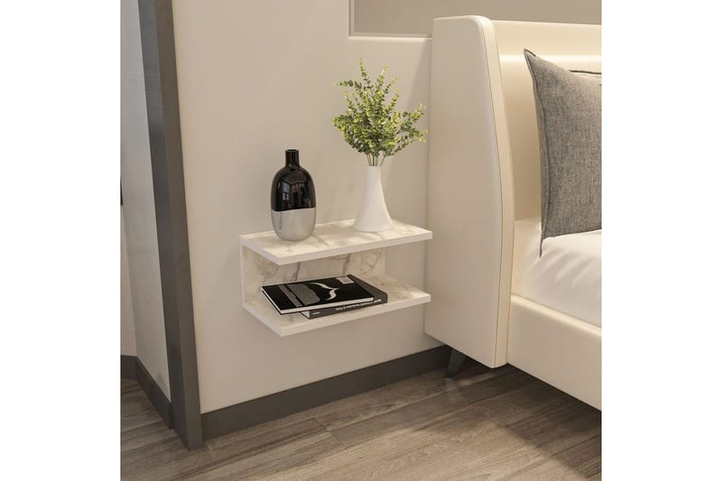 Torvic Sängbord 45 cm - Vit - Möbler - Bord & matgrupp - Avlastningsbord & sidobord - Sängbord & nattduksbord