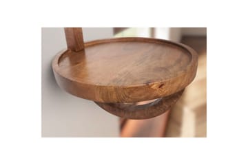 Vägghylla Wohnling Runt massivt trä sängvägg monterad lantlig stil - Möbler - Bord & matgrupp - Avlastningsbord & sidobord - Sängbord & nattduksbord