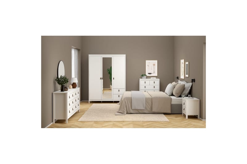 Vallvidera Sängbord 44 cm - Vit - Möbler - Bord & matgrupp - Avlastningsbord & sidobord - S�ängbord & nattduksbord