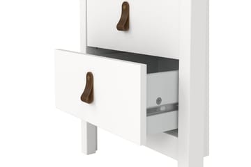 Vallvidera Sängbord 44 cm - Vit - Möbler - Bord & matgrupp - Avlastningsbord & sidobord - Sängbord & nattduksbord