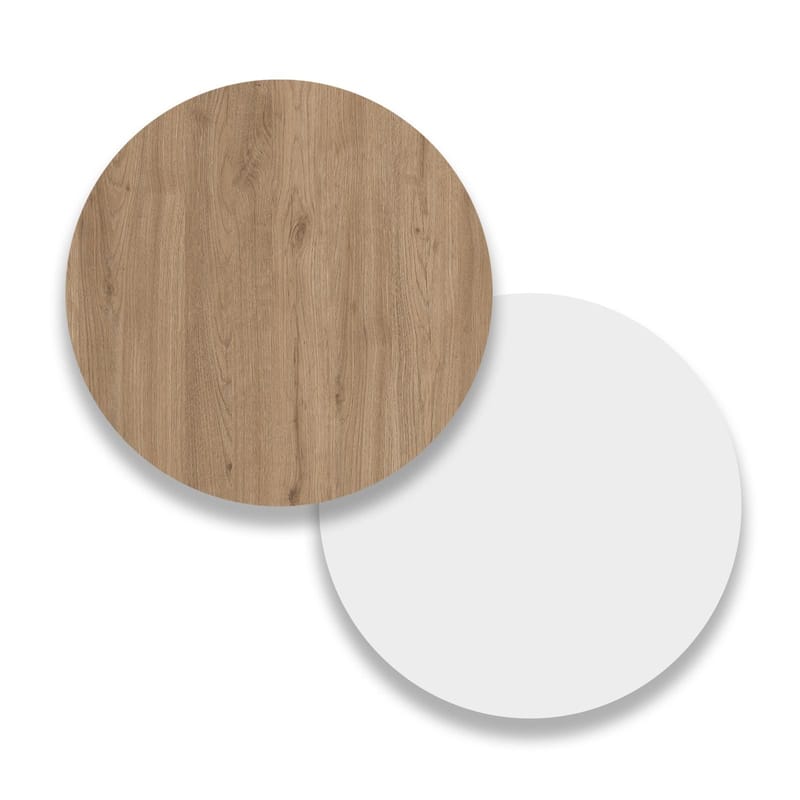 Valren Nattduksbord 44x52,2x34,4 cm - Ek och vit - Möbler - Bord & matgrupp - Avlastningsbord & sidobord - Sängbord & nattduksbord