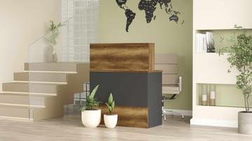 Valren Receptionbord 90x110x44,5 cm - Baroq och antracit - Möbler - Bord & matgrupp - Avlastningsbord & sidobord - Konsolbord & hallbord