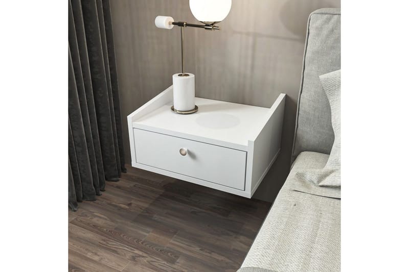 Valros Sängbord 45 cm - Vit - Möbler - Bord & matgrupp - Avlastningsbord & sidobord - Sängbord & nattduksbord