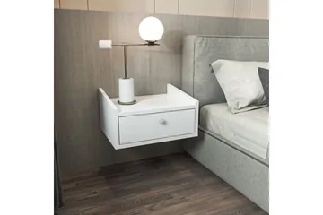 Valros Sängbord 45 cm - Vit - Möbler - Bord & matgrupp - Avlastningsbord & sidobord - Sängbord & nattduksbord