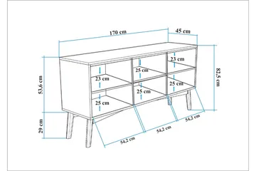 Valsot Konsollbord 170 cm - Brun - Förvaring - Förvaringsmöbler - Sideboard & skänk