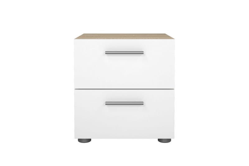 Vansu Sängbord 40 cm - Vit/Natur - Möbler - Bord & matgrupp - Avlastningsbord & sidobord - Sängbord & nattduksbord