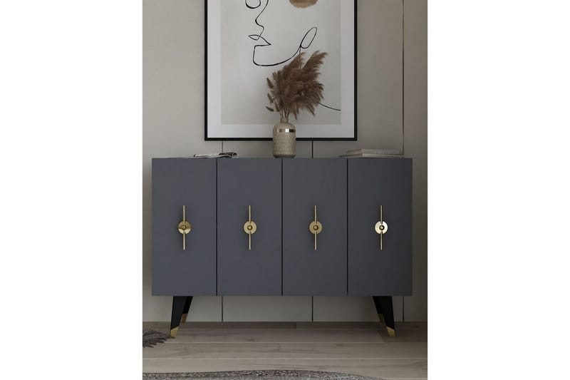 Varen Konsollbord 120 cm - Guld/Antracit - Möbler - Bord & matgrupp - Avlastningsbord & sidobord - Konsolbord & hallbord