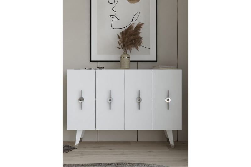 Varen Konsollbord 120 cm - Silver/Vit - Möbler - Bord & matgrupp - Avlastningsbord & sidobord - Konsolbord & hallbord