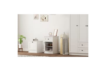 Varion Sängbord 45 cm - Matt Vit - Möbler - Bord & matgrupp - Avlastningsbord & sidobord - Sängbord & nattduksbord