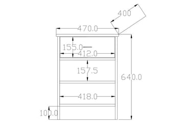 Varion Sängbord 45 cm - Matt Vit - Möbler - Bord & matgrupp - Avlastningsbord & sidobord - Sängbord & nattduksbord