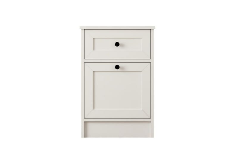 Varion Sängbord 45 cm, Matt Vit