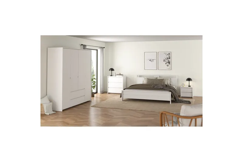 Varun Sängbord 52 cm - Vit - Möbler - Bord & matgrupp - Avlastningsbord & sidobord - Sängbord & nattduksbord