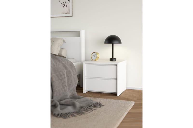 Varun Sängbord 52 cm - Vit - Möbler - Bord & matgrupp - Avlastningsbord & sidobord - Sängbord & nattduksbord