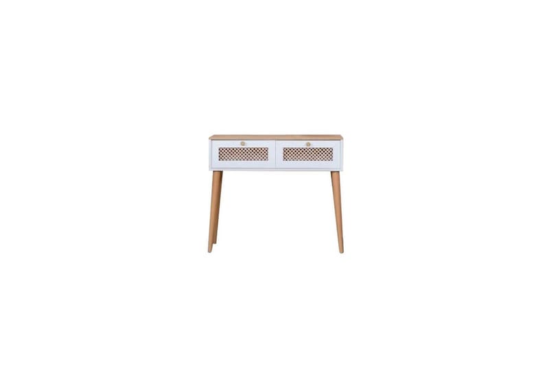Velin Konsollbord 95 cm - Mediumfärgat trä/Vit - Möbler - Bord & matgrupp - Avlastningsbord & sidobord - Konsolbord & hallbord