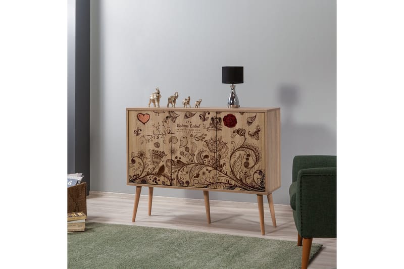Vellavie Skänk Vintage Label - Mönstrad - Möbler - Bord & matgrupp - Avlastningsbord & sidobord