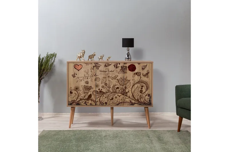 Vellavie Skänk Vintage Label - Mönstrad - Möbler - Bord & matgrupp - Avlastningsbord & sidobord