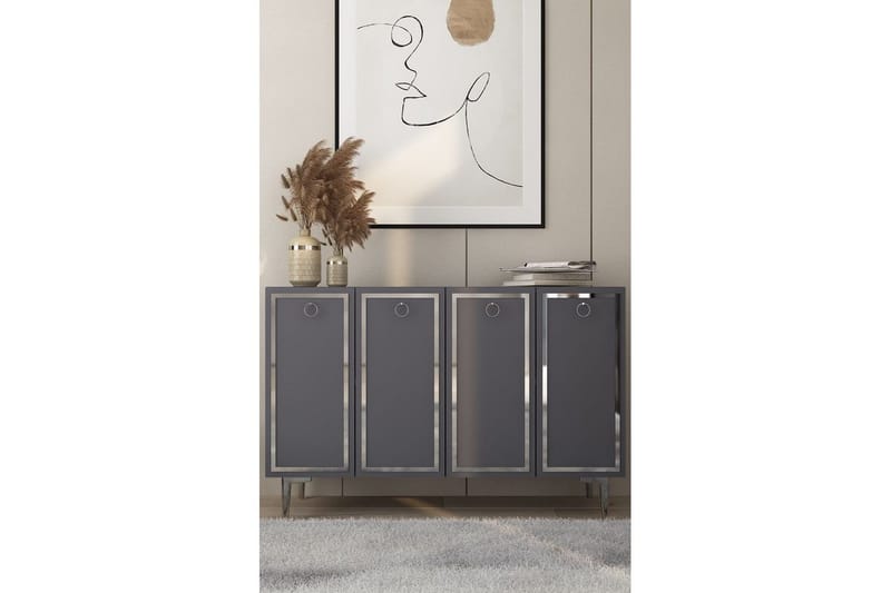 Velorae Konsollbord 120 cm - Antracit/Silver - Möbler - Bord & matgrupp - Avlastningsbord & sidobord - Konsolbord & hallbord